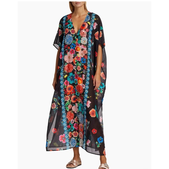 Johnny Was V-neck Kaftan NEW - Picture 2 of 8